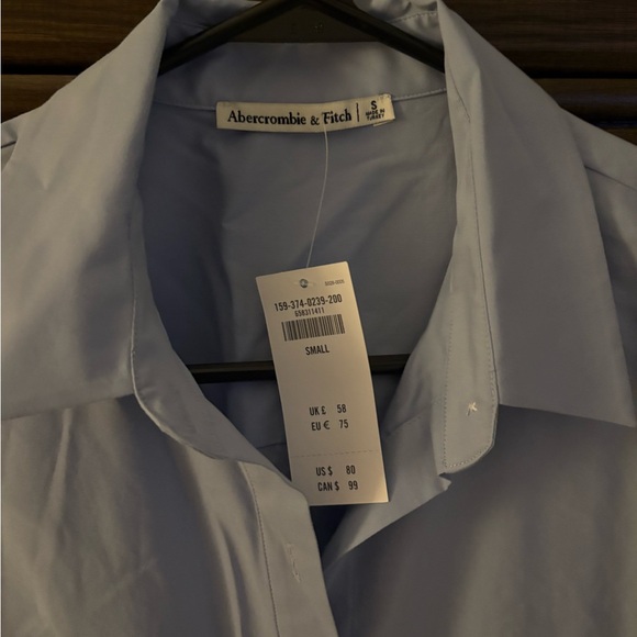 Abercrombie & Fitch long sleeve wrap shirt dress - Picture 4 of 6